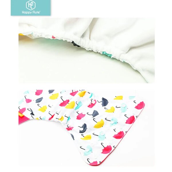 Happyflute Eco Baby Cloth Diapers - Set of 4 (no inserts) - Image 5