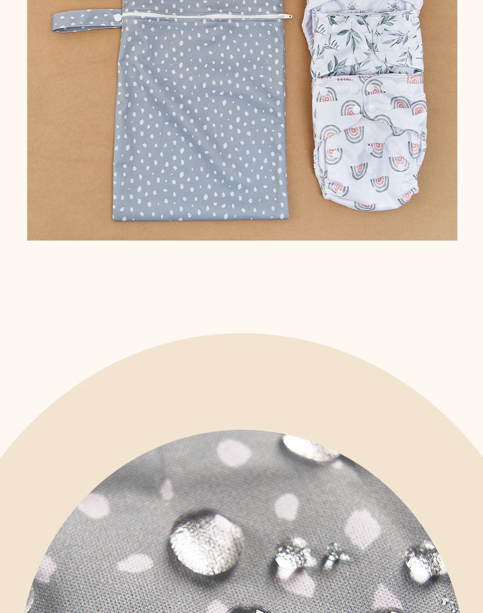 HappyFlute New Four-Piece Set Waterproof Pocket Cloth Diaper Suit With 4Insert &Wet Bag Newborn Baby Stuff HappyFlute New Four-Piece Set Waterproof Pocket Cloth Diaper Suit With 4Insert &Wet Bag Newborn Baby Stuff
