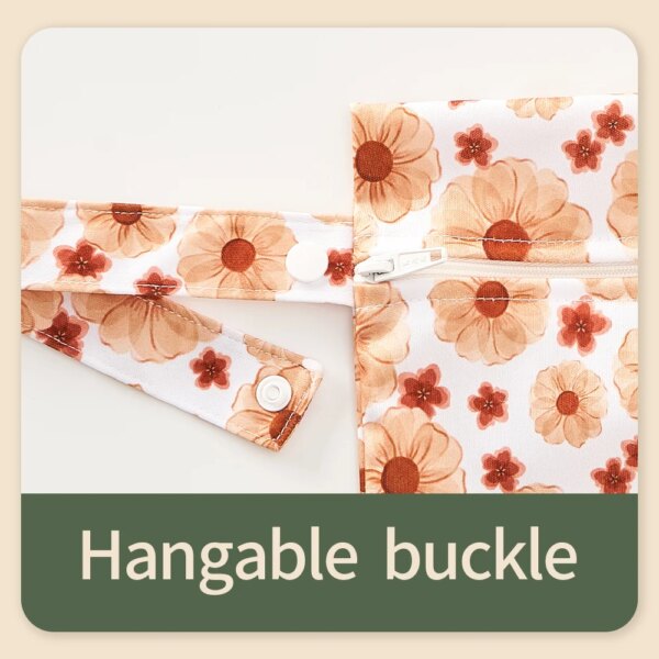 HappyFlute Eco Baby Starter Set with 4 Cloth Diapers + 4 Inserts + Wet Bag - Image 4