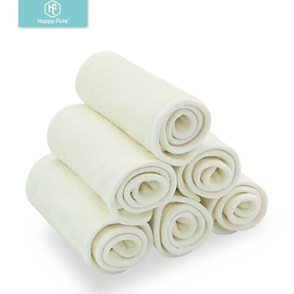 Happy Flute 4 Layer Bamboo Liner Cloth Diaper Insert - 10 pcs
