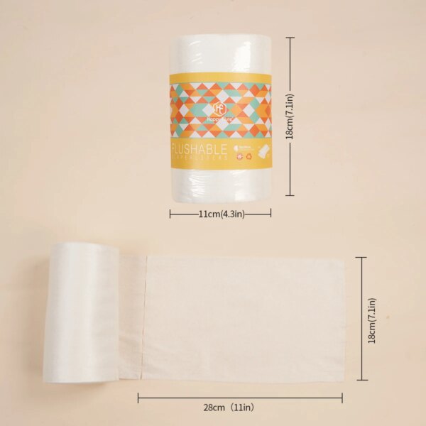 100% Biodegradable & Flushable Cloth Diaper Flushable Nappy Liners - Image 6