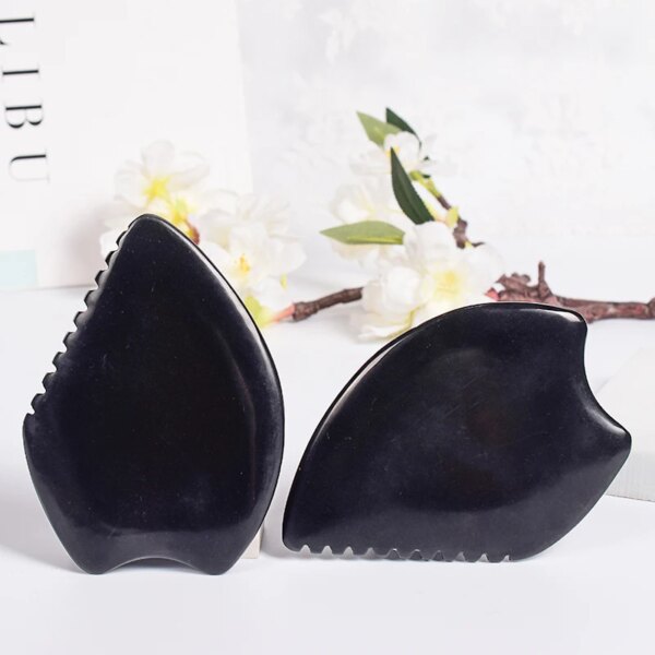 Natural Bian Stone Facial Gua Sha Tool - Image 2
