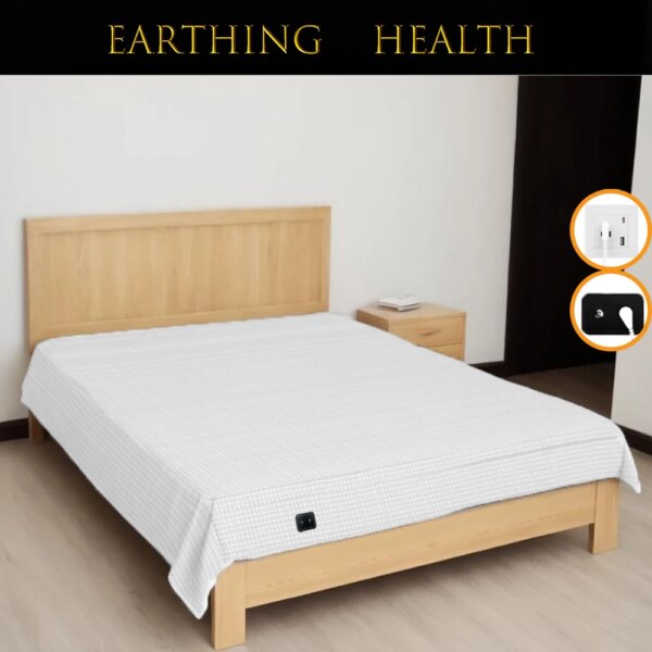 Earthing Flat Bedsheet 10% Silver Organic Cotton - Various Sizes