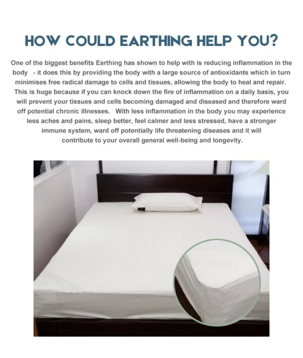 Earthing Pillowcase 10% Silver Organic Cotton - Image 7