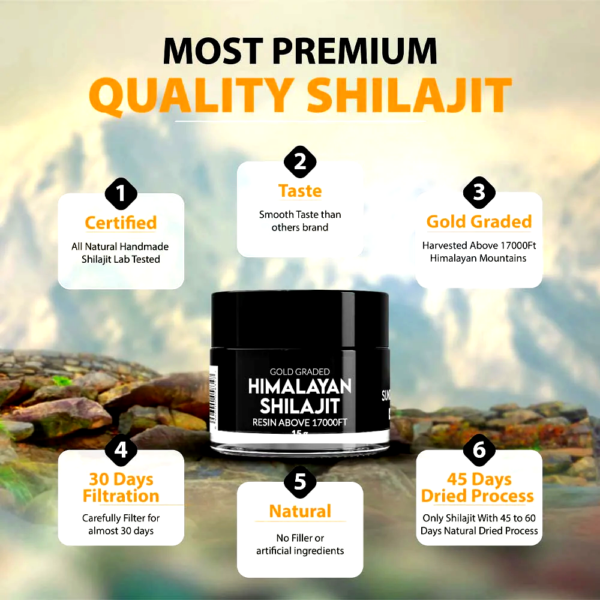 Sun Dried Himalayan Shilajit (Gold Graded) - Image 3