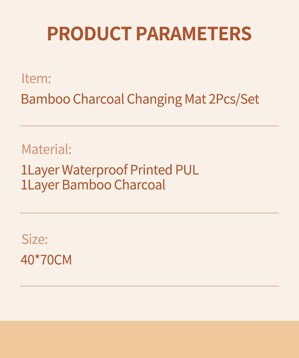 HappyFlute 2Pcs/sets Bamboo Charcoal Changing Mat Waterproof Portable Change Pad Soft Sheet Mat Bed Pads 40*70cm HappyFlute 2Pcs/sets Bamboo Charcoal Changing Mat Waterproof Portable Change Pad Soft Sheet Mat Bed Pads 40*70cm