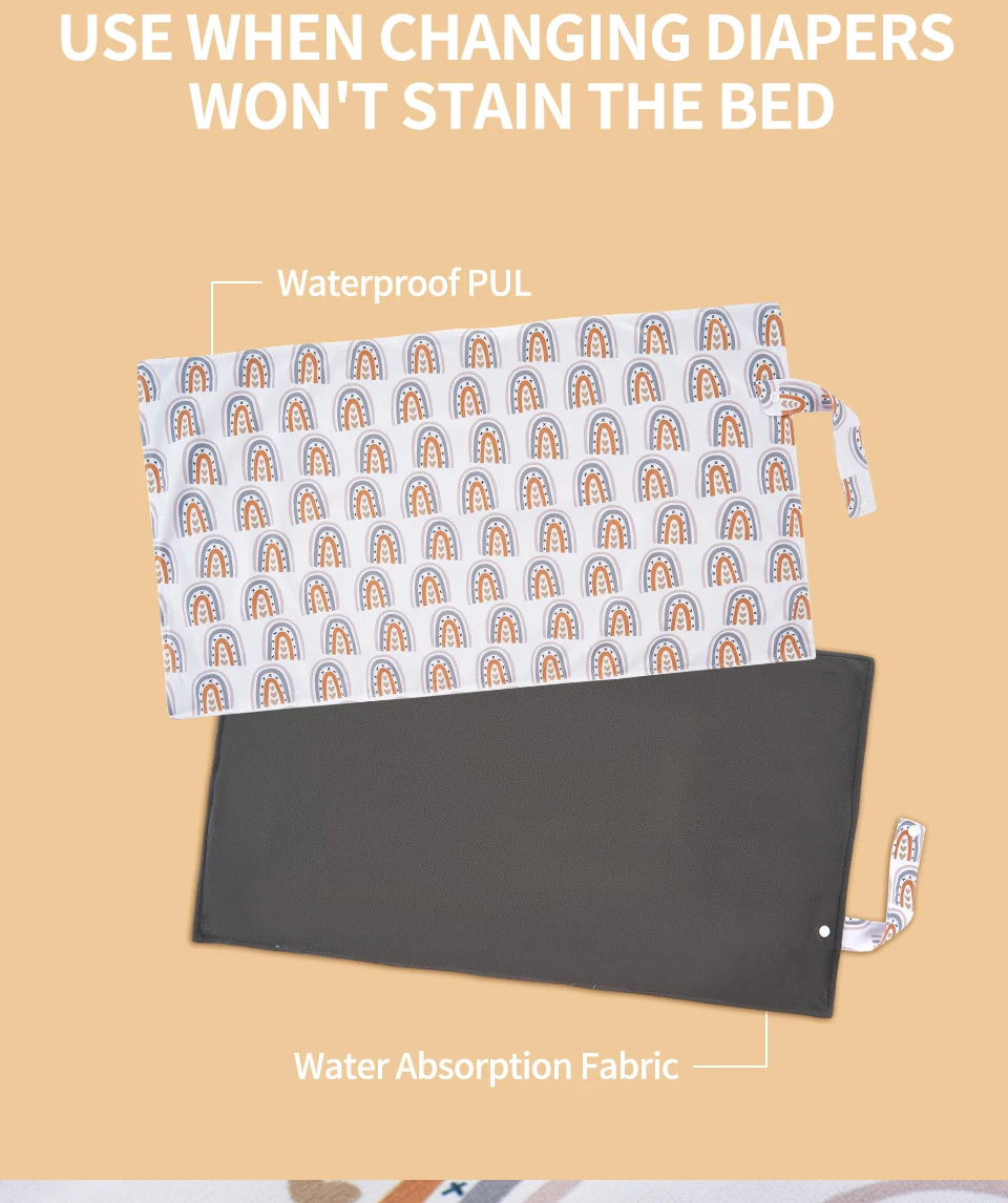 HappyFlute 2Pcs/sets Bamboo Charcoal Changing Mat Waterproof Portable Change Pad Soft Sheet Mat Bed Pads 40*70cm HappyFlute 2Pcs/sets Bamboo Charcoal Changing Mat Waterproof Portable Change Pad Soft Sheet Mat Bed Pads 40*70cm